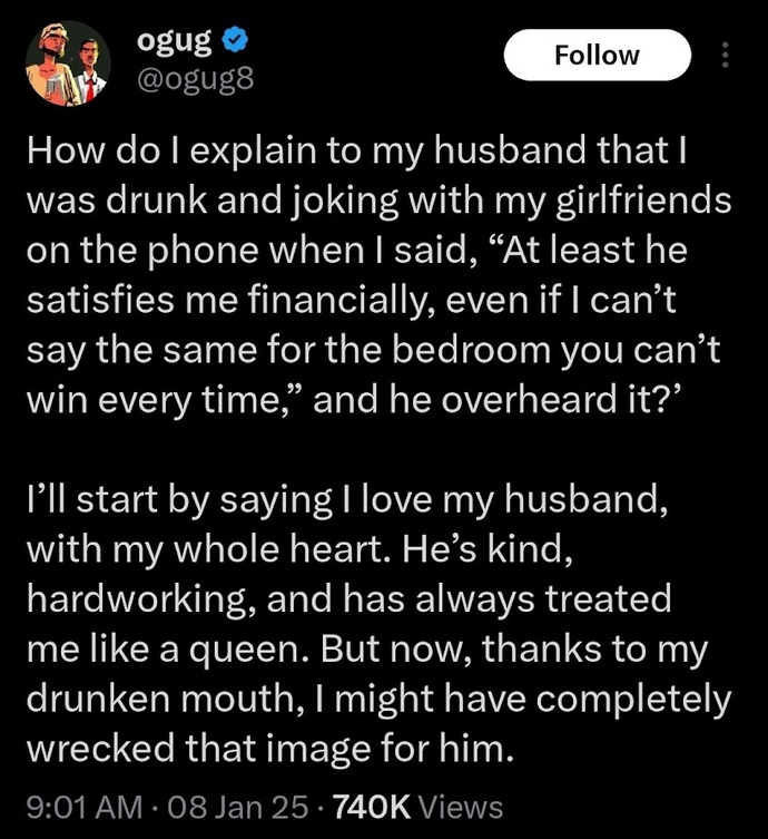Guys of Gag, What would you do if you overheard your wife or girlfriend saying things like this to her female friends?