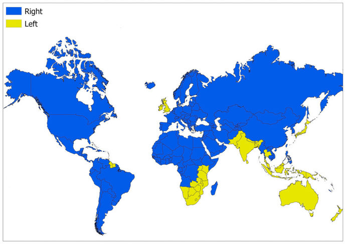 Does your car have a steering wheel on the right side, or the left side?