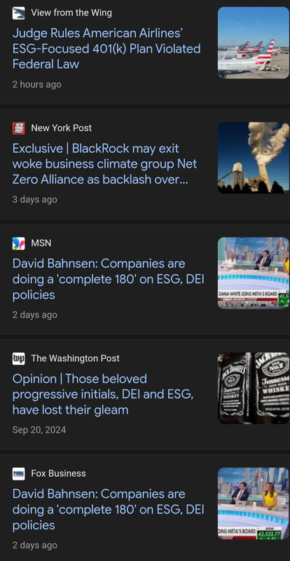 Adios ESG & DEI Investing: Woke Financial Management Gets Thrown Out The Door With The Rest Of The Democrats Agenda. Will you miss it?