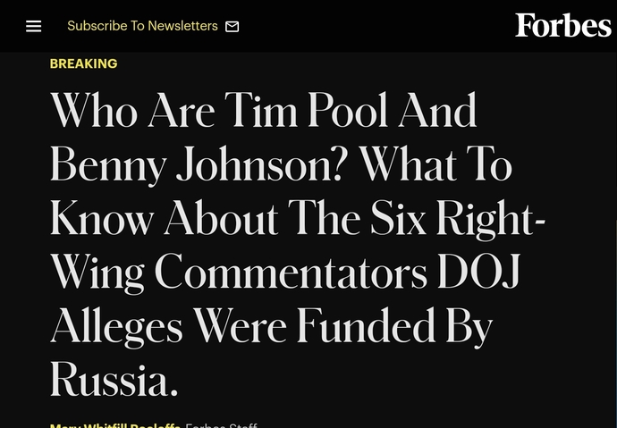 Should we just assume all conservatives are funded by Russia?