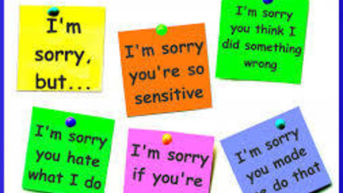 How can I recognize fake apologies from my friend?