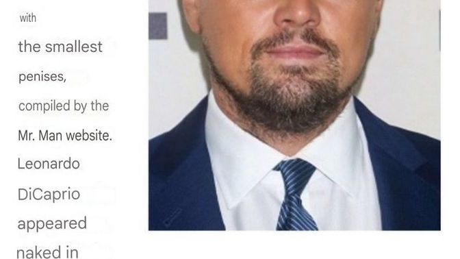 Why do you think the discussion about Leonardo DiCaprio's penis size has generated so much interest?