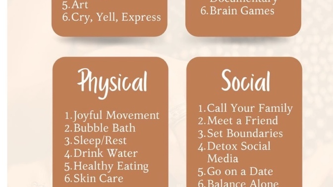 Self care how have you implemented this or planning to for the new year?