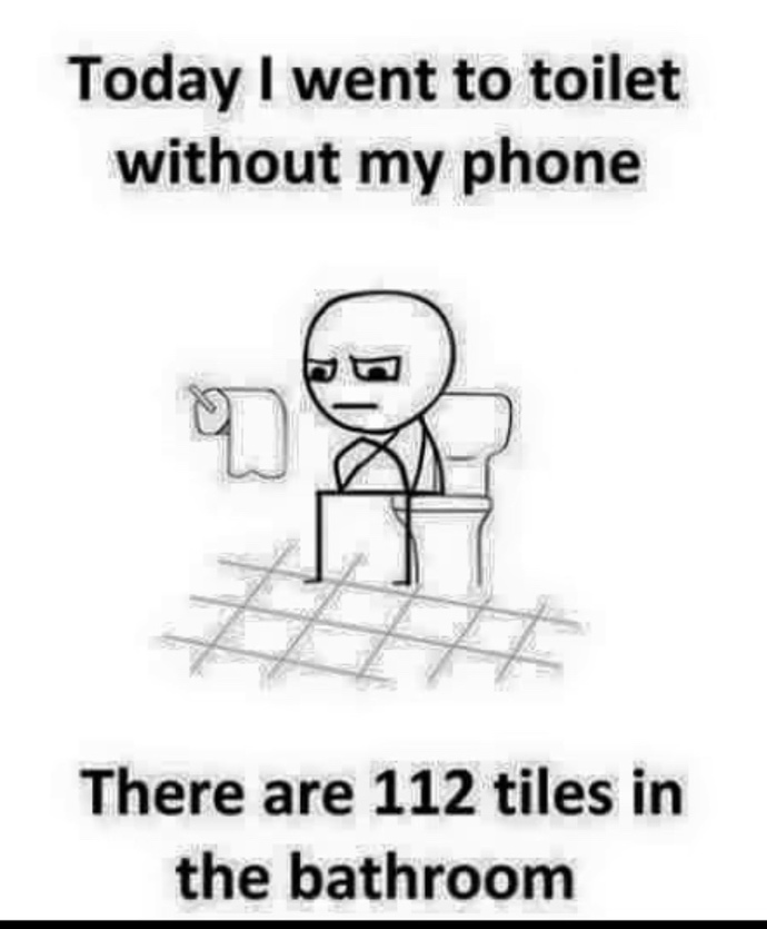 Do you scroll on your phone while on the potty?