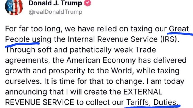 We all know how stupid an External Revenue Service is right?