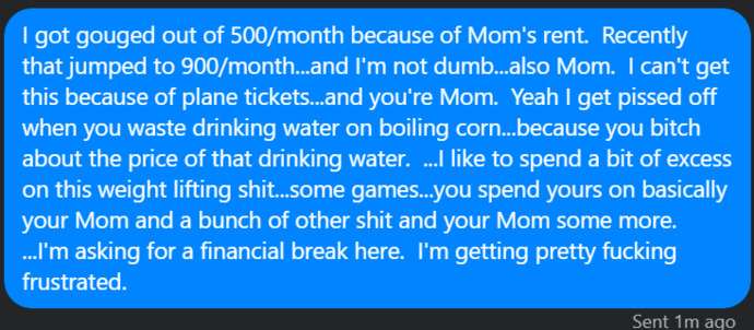 As a stay at home Dad, am I out of line here?