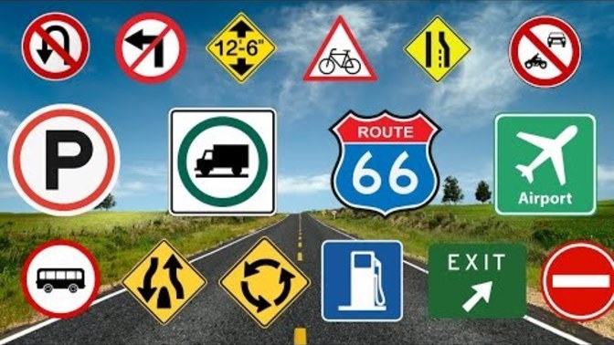 60 Important ROAD SIGNS that you need to know when driving. Want to take the quiz and see how well you do?