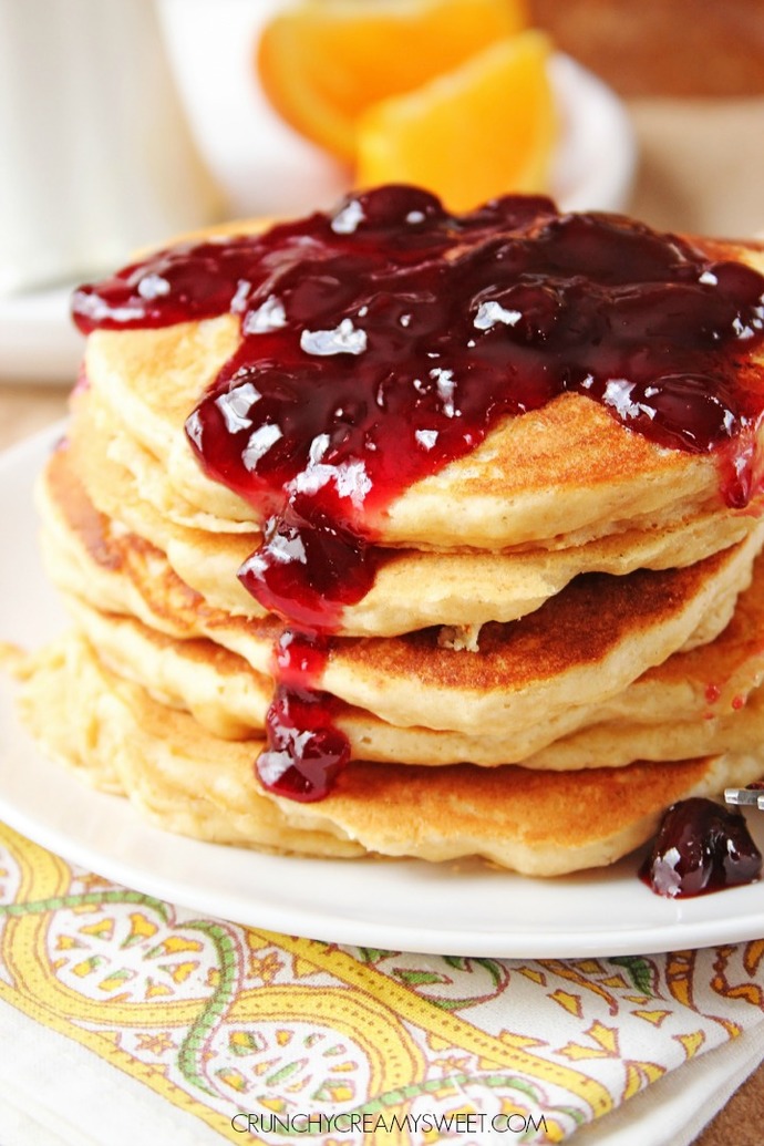 What spread goes best with pancakes, waffles and crepes?