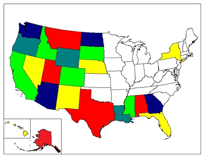 All of the states that you have been to, what is your least favorite state in America, or which state could you never see yourself getting used to?