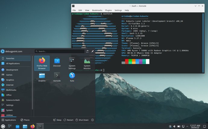 Kubuntu is one distribution of Linux