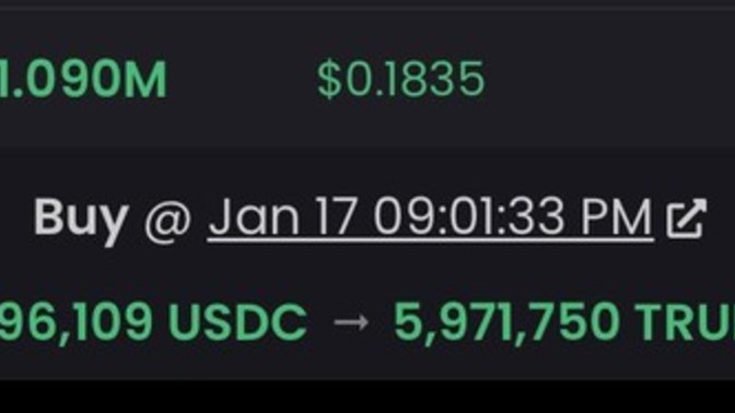 So folks who bought 1 million worth of Trump coin just before Trump tweet on x about trumpcoin?