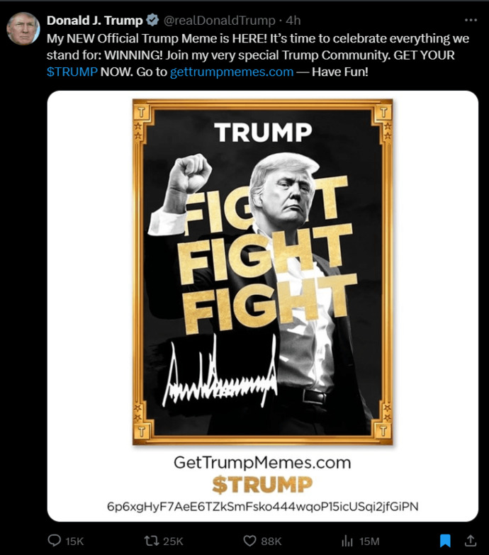 Are you gonna buy Donald Trumps crypto currency?