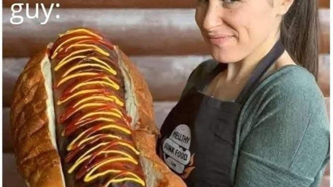 How do you eat a sausage sandwich?