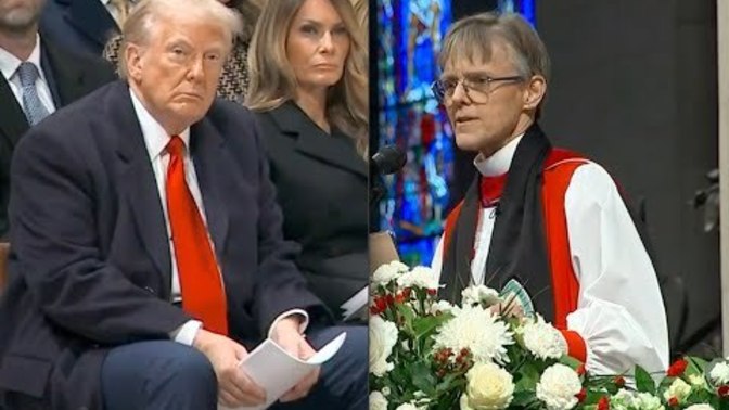 Why would trump call this a bad meeting with bishop? It's all in true good faith of how Christianity was meant to be seen as?