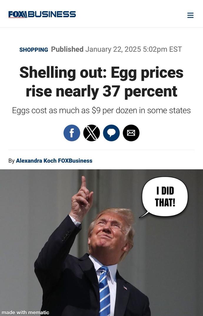 So how about them egg prices bruh?