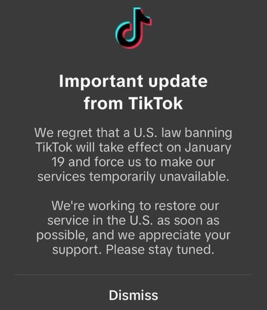 A little late, what did you make of tiktok being banned for thirteen hours? do you use tiktok app? do you enjoy tiktok? is tiktok back for you?