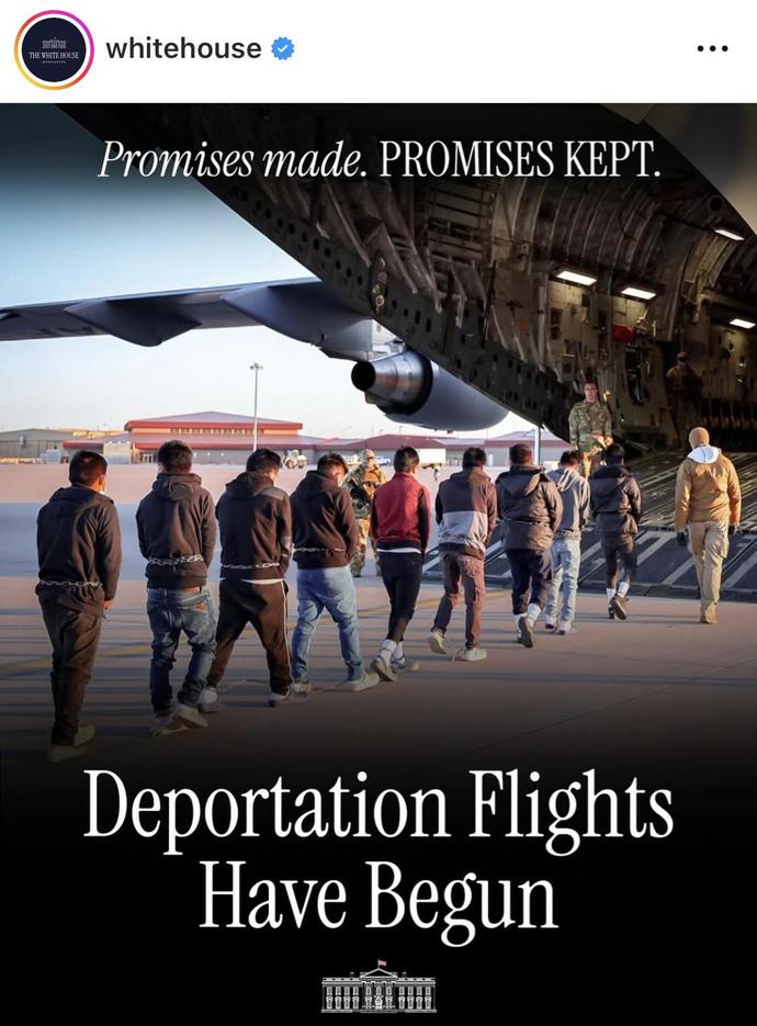 You know the holocaust started with deportations?