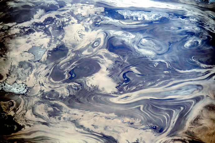 Iran Desert From Space