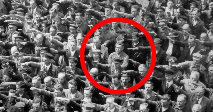 Do you understand how the Nazi salute was performed?