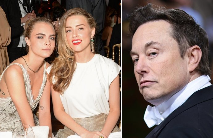 Amber Heard/Cara Delivigne threesomes