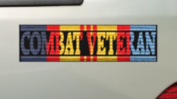 Why do people find it necessary to put on their bumper that they're a veteran or college graduate?