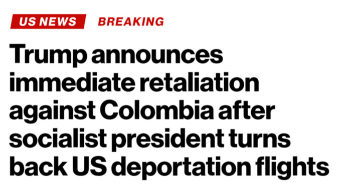 =BREAKING= President Trump takes measures to economically vaporize Columbia for refusing to take back its criminals. Did they mess with the wrong man?