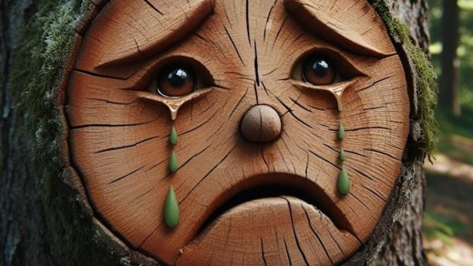 If a tree gets a paper cut, does it just sap it up and keep going?