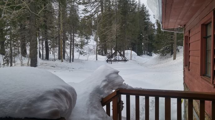 Roughly 10' of snow