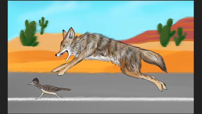 Did you know that coyotes are faster than roadrunners?