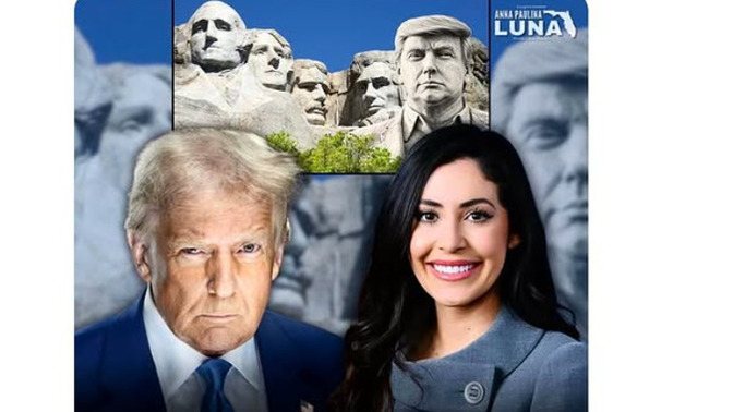 How would YOU like Trumps mug added to Mt Rushmore?