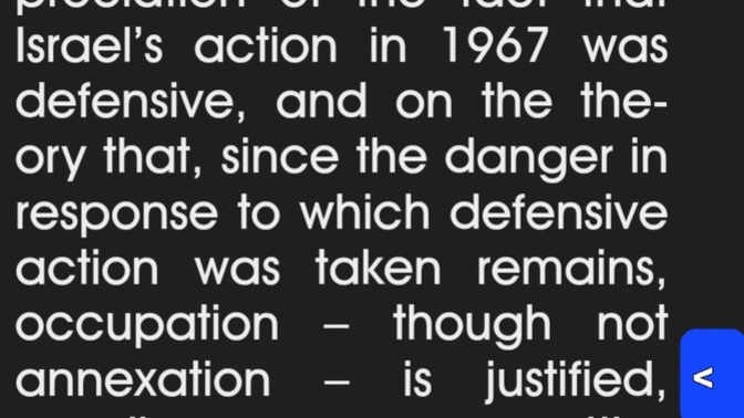 If you knew that a Professor of International Law JUSTIFIED Israeli occupation since 1967, would you agree to this professor?