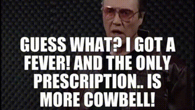 "I got a fever and my only prescription is ______." fill in the blank?