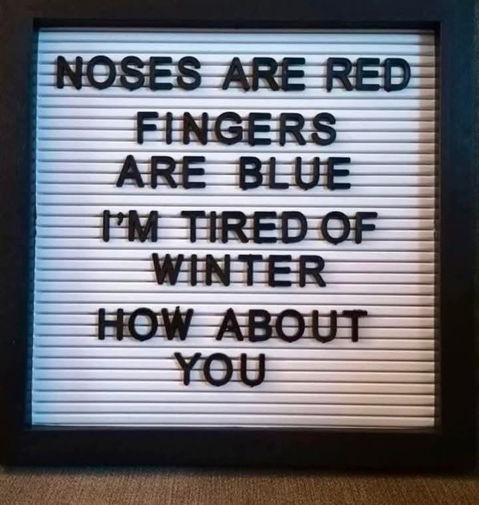 Anyone else ready for it to be spring?