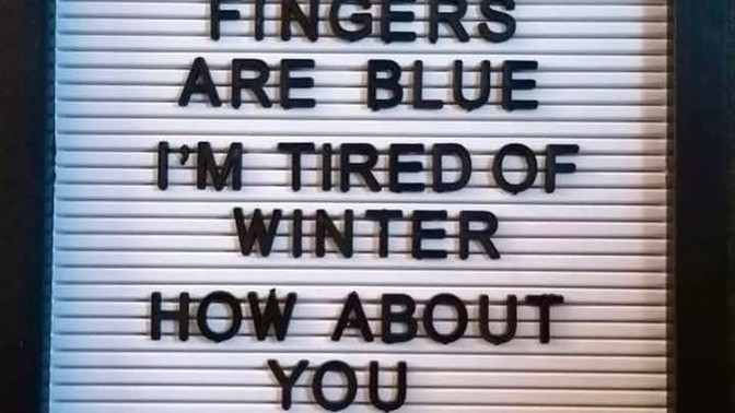 Anyone else ready for it to be spring?