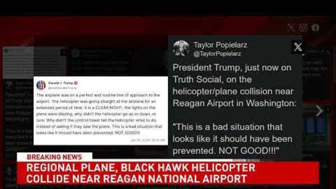 Did you know that the people who belive Trump always lies belives the recent plane crash at DCA is a good situation?