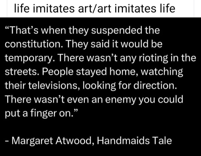 So, isnt it amazing how fascism appears quietly and gradually?