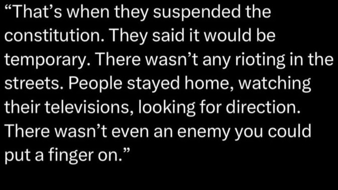So, isn't it amazing how fascism appears quietly and gradually?