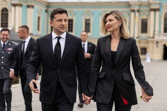 Does Zelensky and his wife appear as a power couple despite him being shorter?