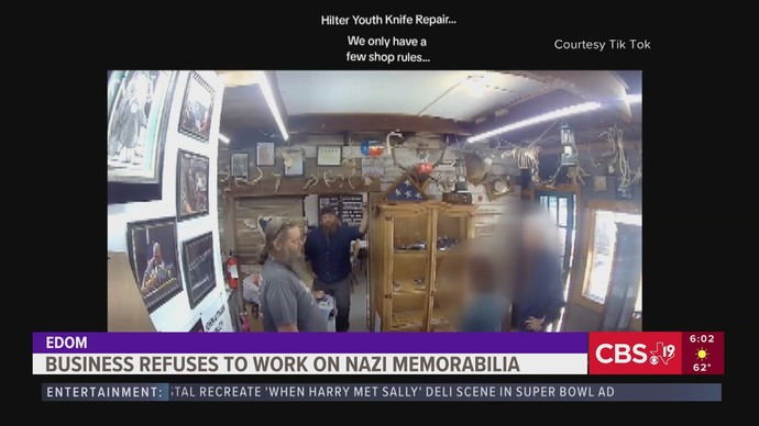 Man in East Texas refuses to repair Nazi blades. this is the kind of stuff we should all praise! thoughts?