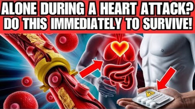 Don't miss these 7 life-saving tips to survive a HEART ATTACK WHILE ALONE. Want to know all 7?