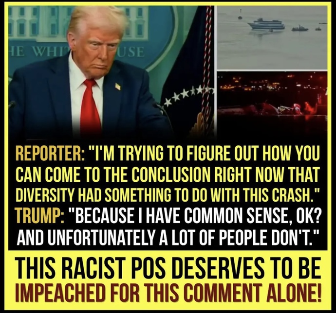 FAA just confirmed Trump is the reason for the crash. Thoughts?