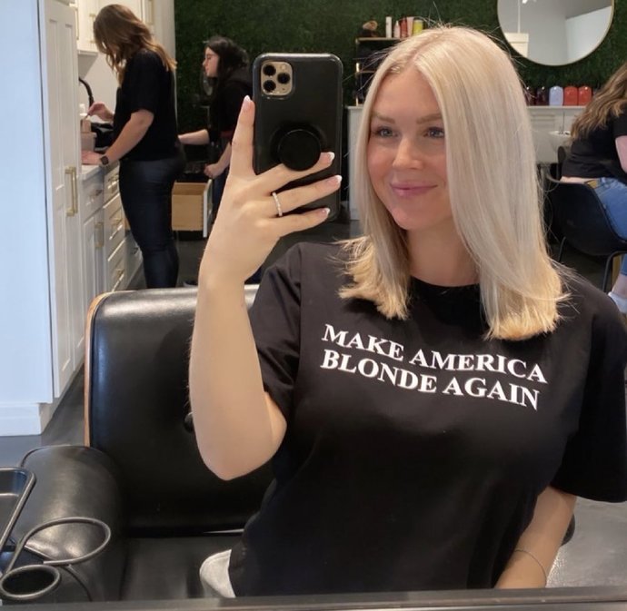 What do you think of this shirt Make America Blonde again?