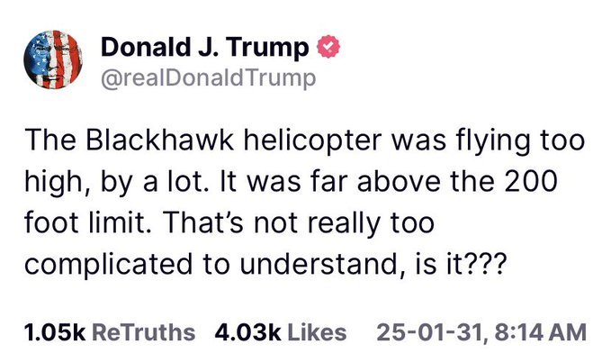 Any pilots on here - like myself - and know what the cause of the mid-air collusion was between the Blackhawk helicopter and American Airlines jet?
