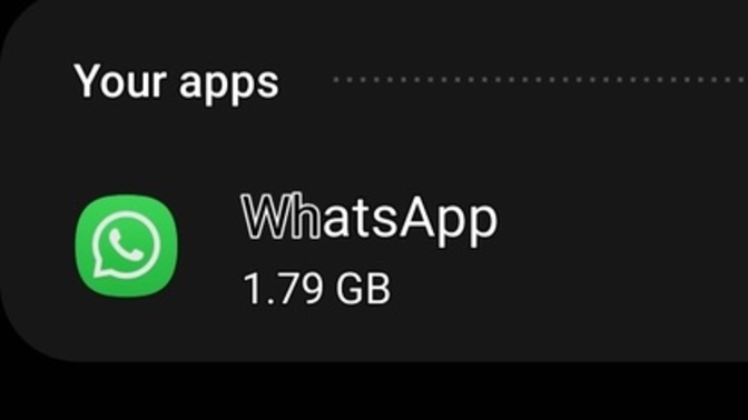 In your cellular apps, Warning don't delete "data" in your app, how much space MB or GB does your whatsapp fill?