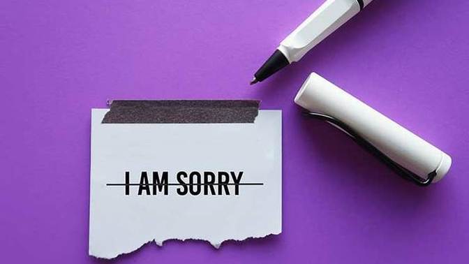 Is it so hard for a man to apologize?