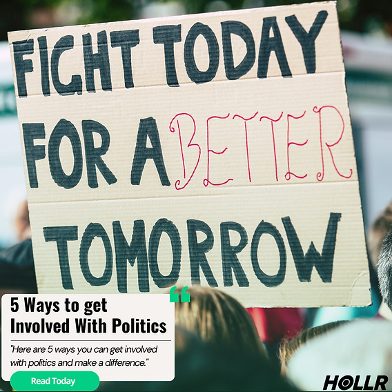 Have YOU gotten more involved politically before?