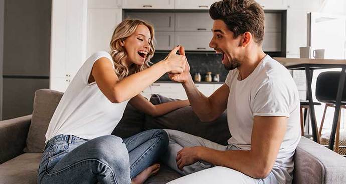 Do you and your partner have your own codes or hand signals?