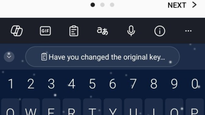 Have you changed the original keyboard that came with your cell phone or have you configured it?