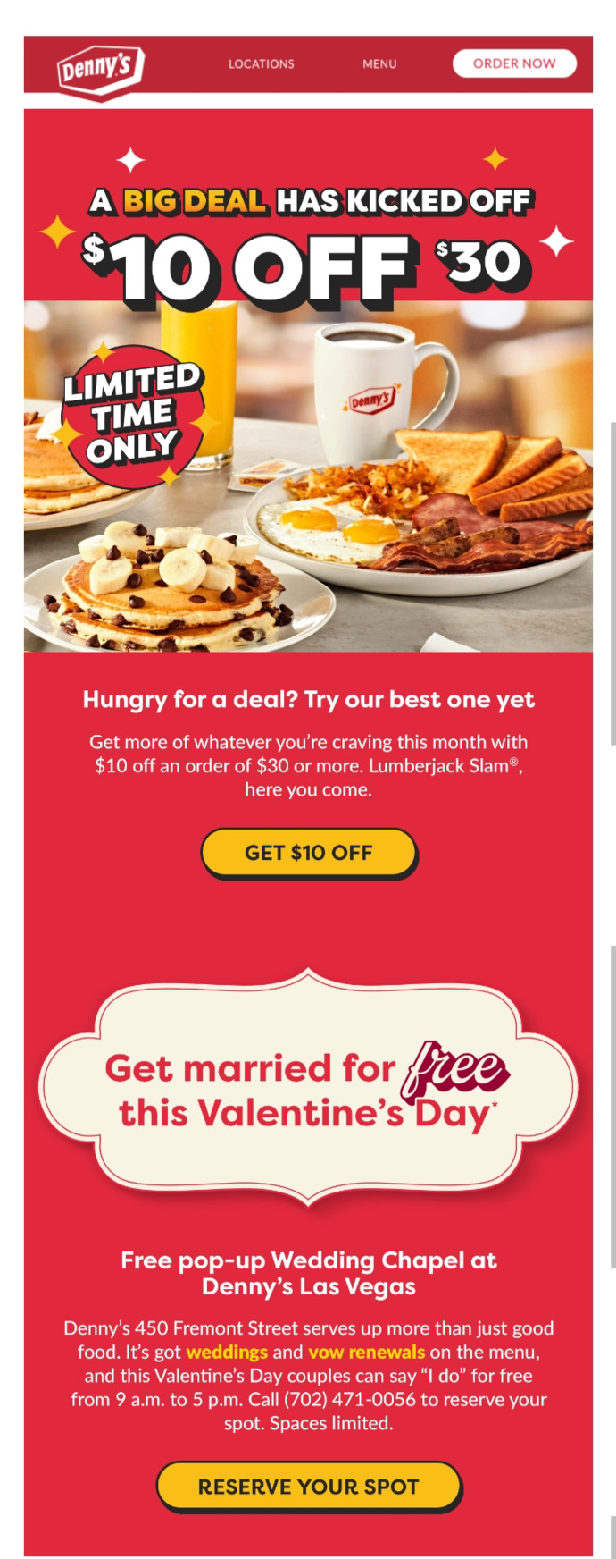 Would you get married at a Dennys 🤣?