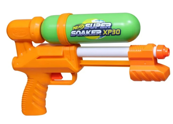 You hear a knock on the door and when you check it out you see a dude dressed all in black pointing an NES Zapper at you. what do you do?